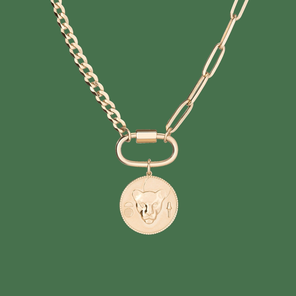 AURATE X KERRY: Lioness Pendant Necklace