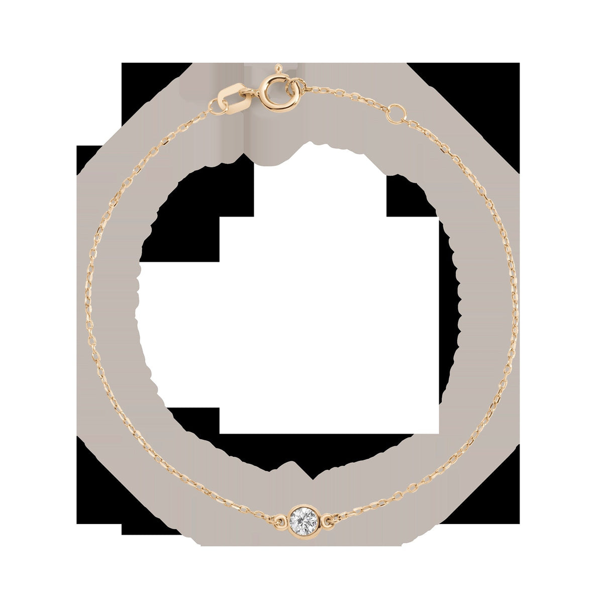 Medium Lab Grown Diamond Bezel Bracelet