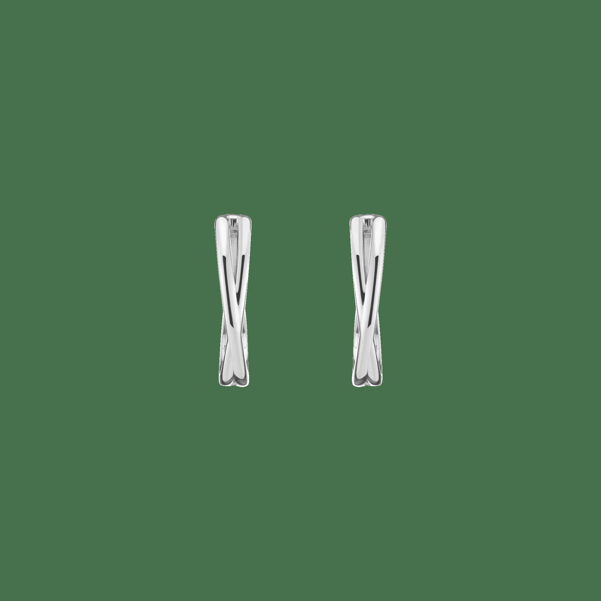 Crossover Hoop Earrings