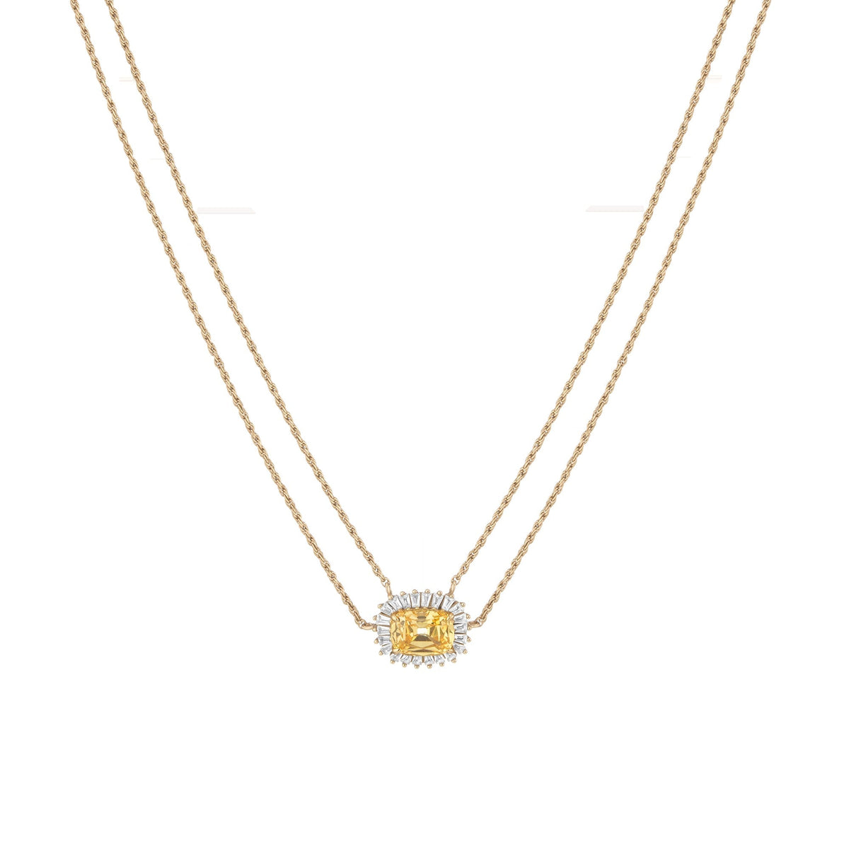 Lab Grown Yellow Canary Alexandra Necklace