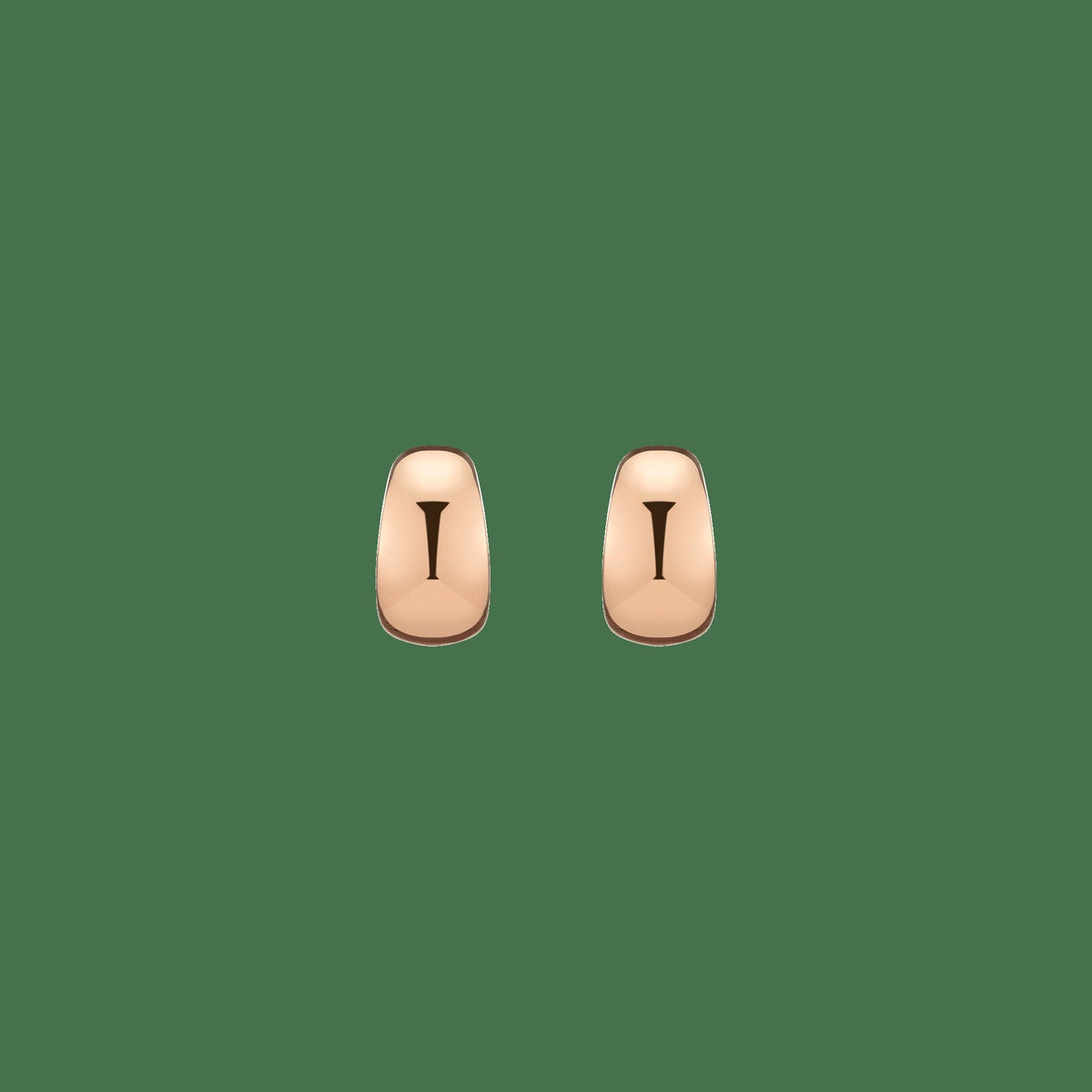 Gold Smooth Arch Hoops Small