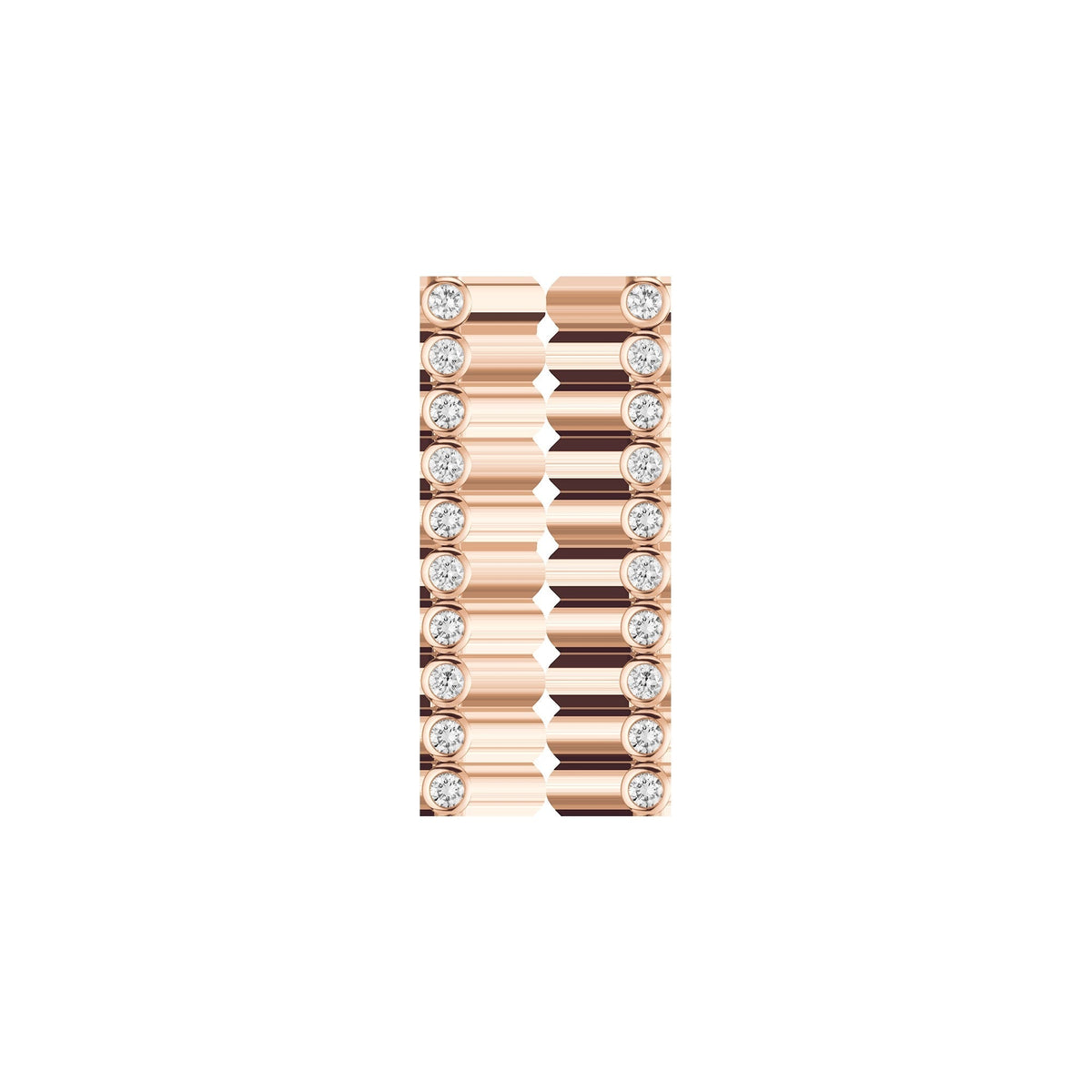 Lab Grown Diamond Bezel Tennis Earrings