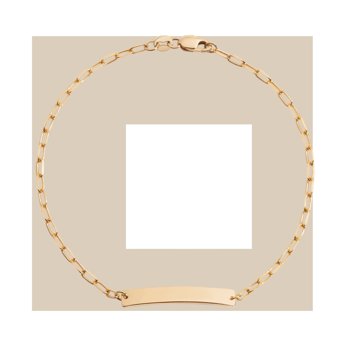 Baby ID Paperclip Chain Bracelet