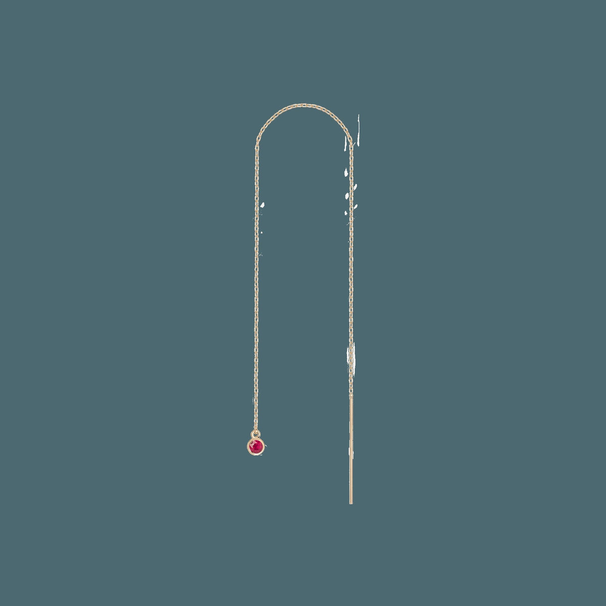 Birthstone Ear Chain Threader (Pair)