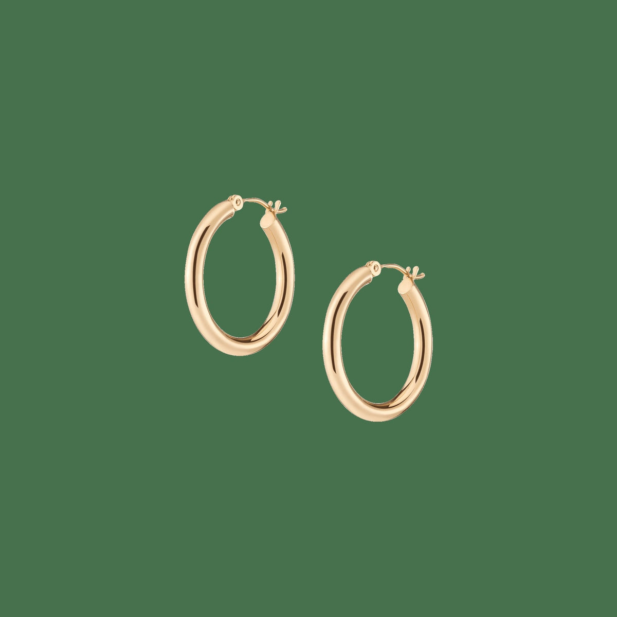 Gold Hoop Earrings - 3mm