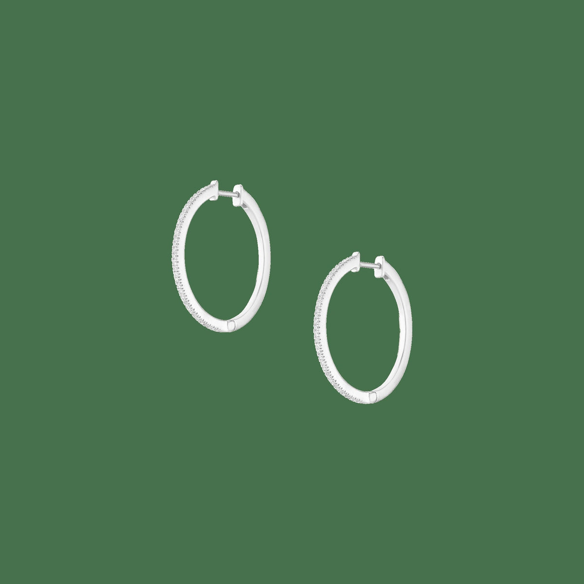 Lab Grown Diamond Hoop Earrings