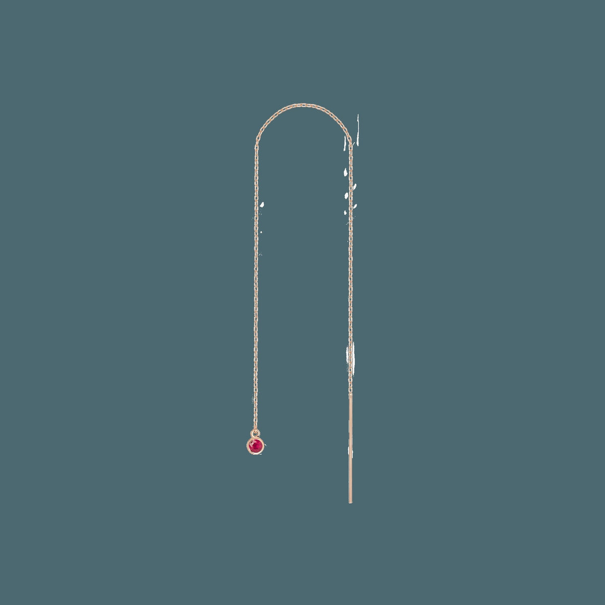 Birthstone Ear Chain Threader (Pair)