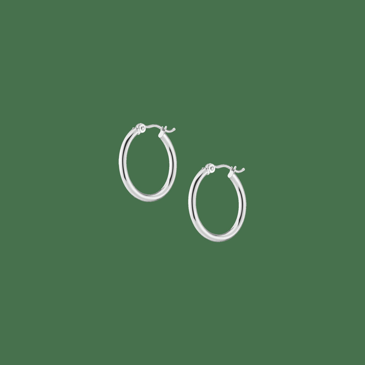 Gold Hoop Earrings - 2mm