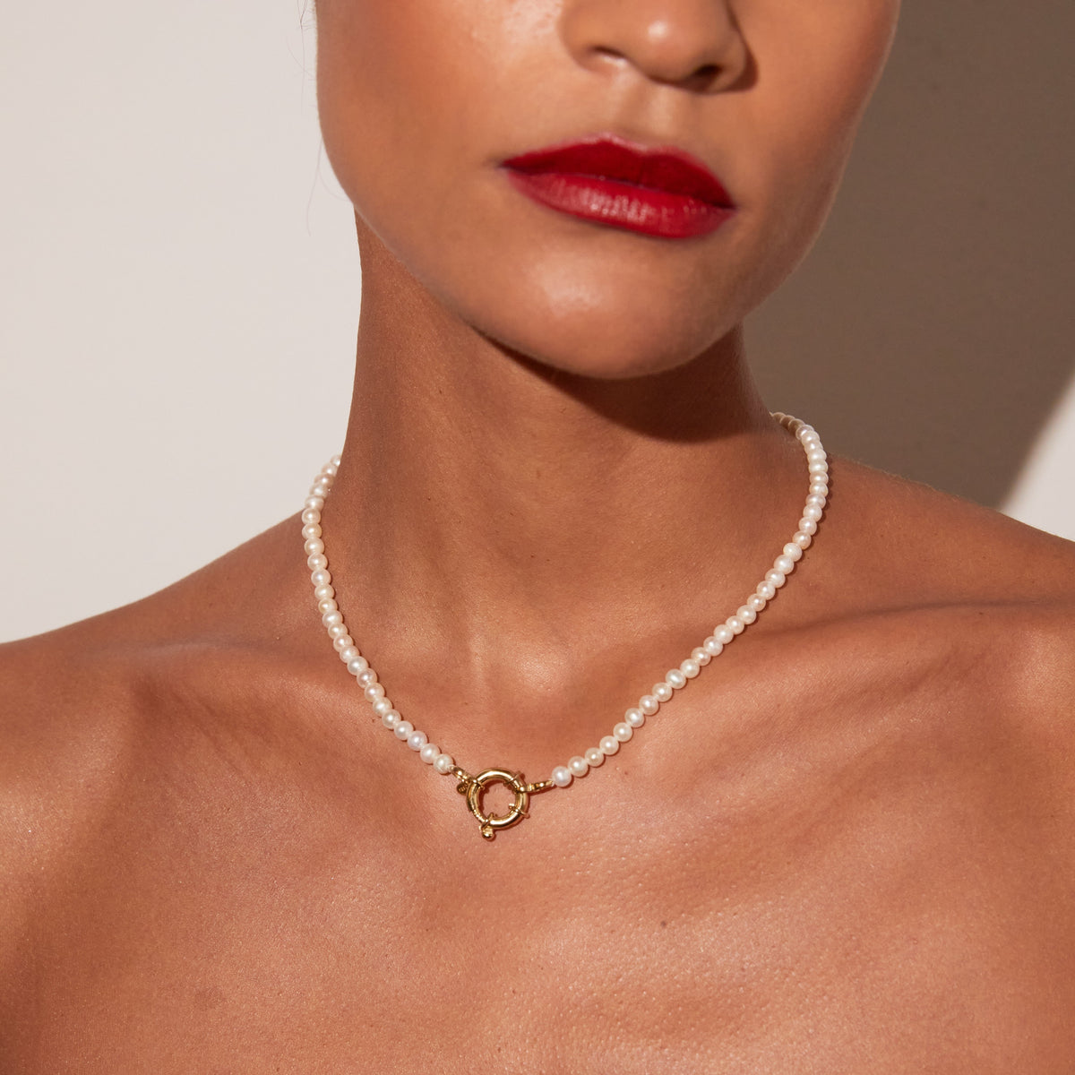 Pearl Aura Beaded Necklace