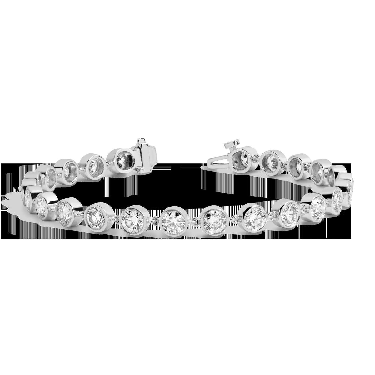 7ct Lab Grown Diamond Tennis Chain Bracelet