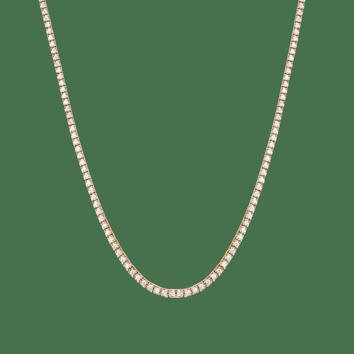 Classic Diamond Tennis Necklace - 5ct (Large)