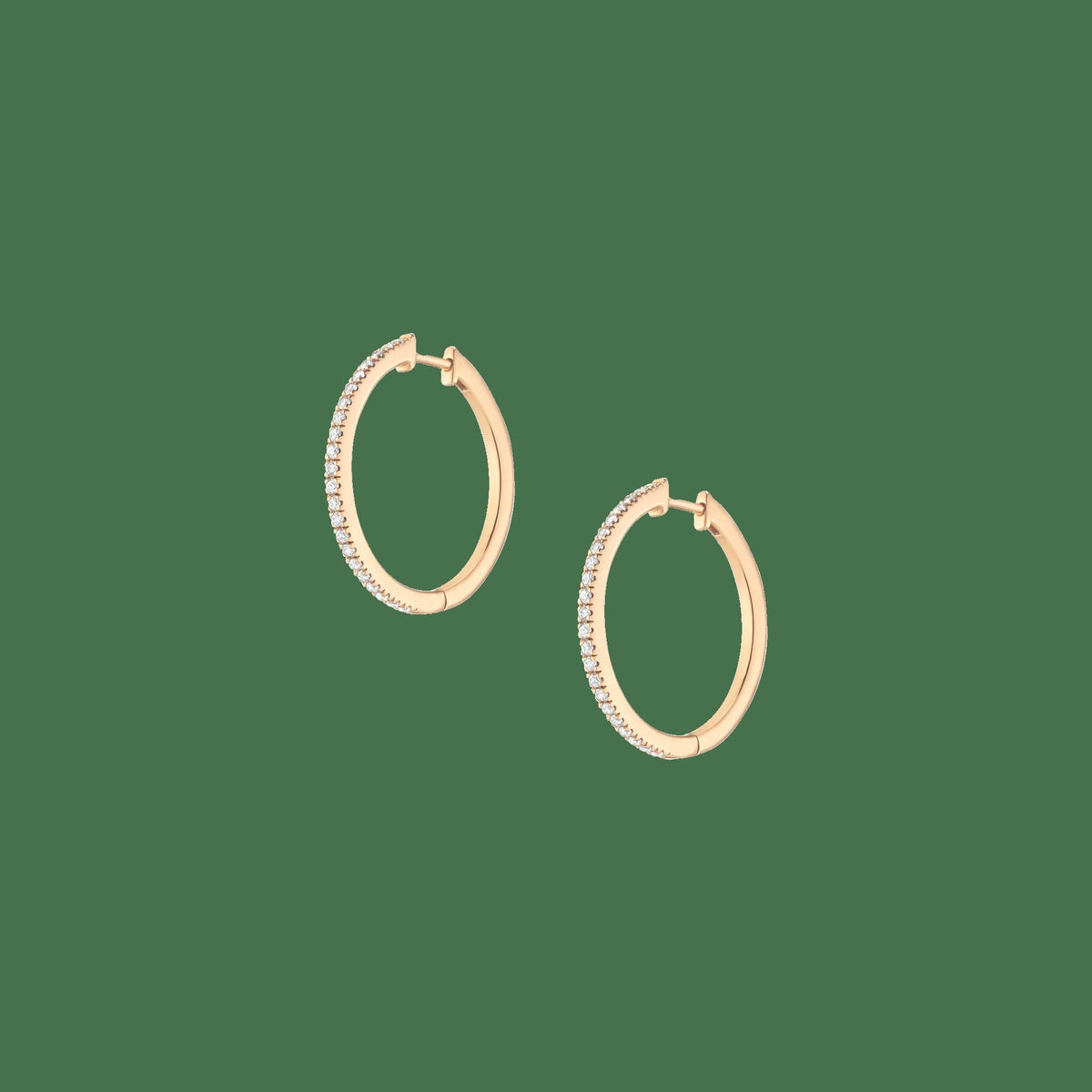 Lab Grown Diamond Hoop Earrings