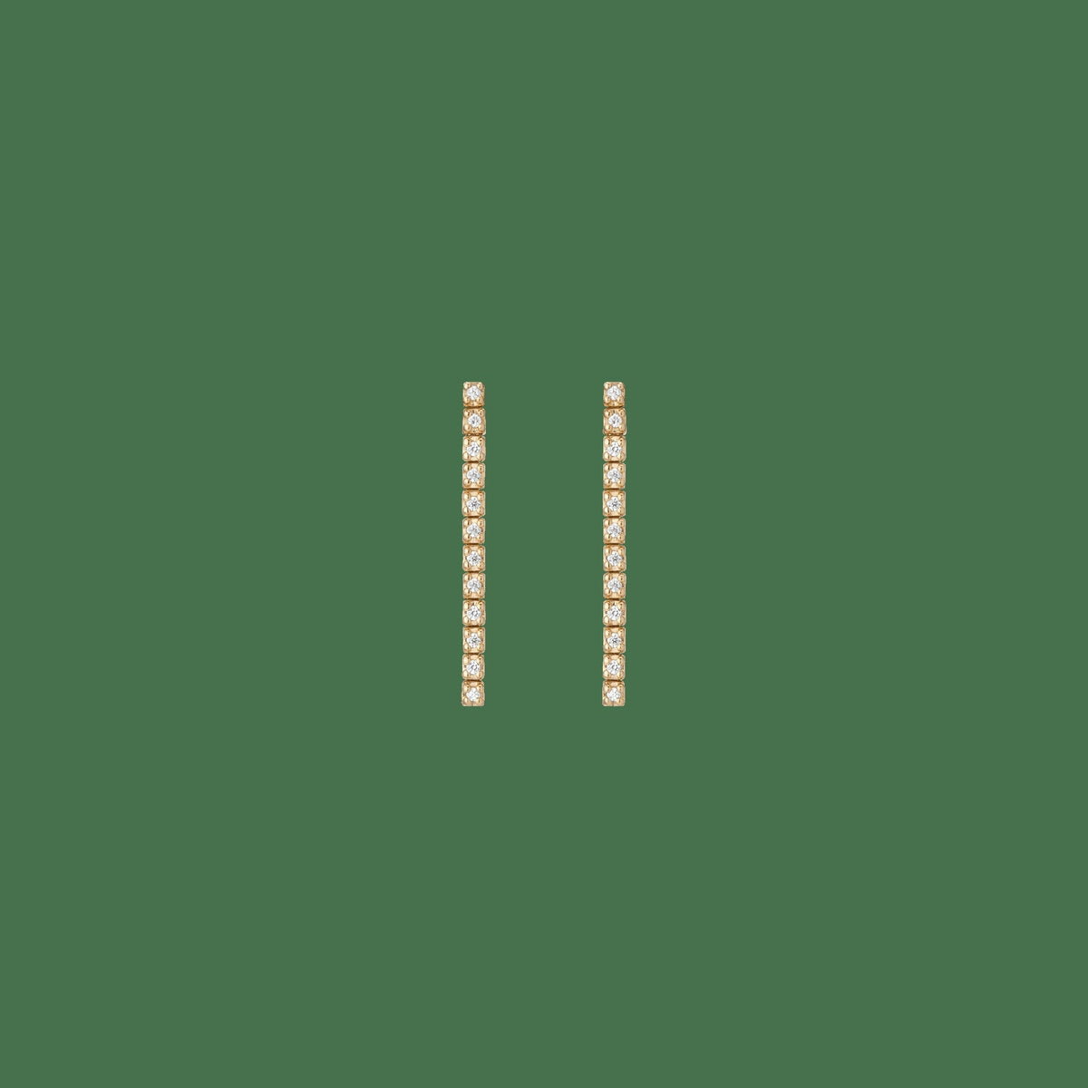 Petite Lab Grown Diamond Tennis Earrings