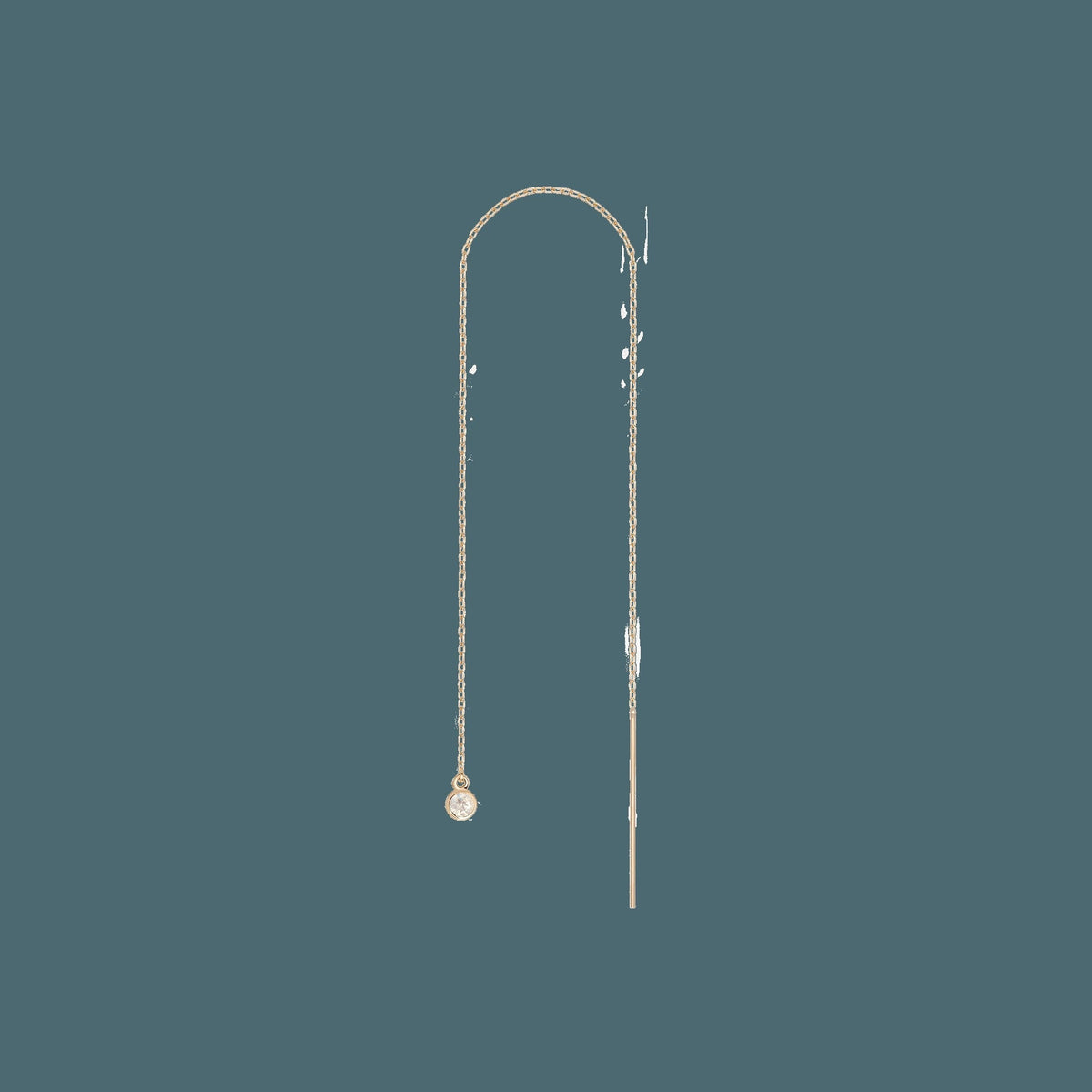 Birthstone Ear Chain Threader (Pair)