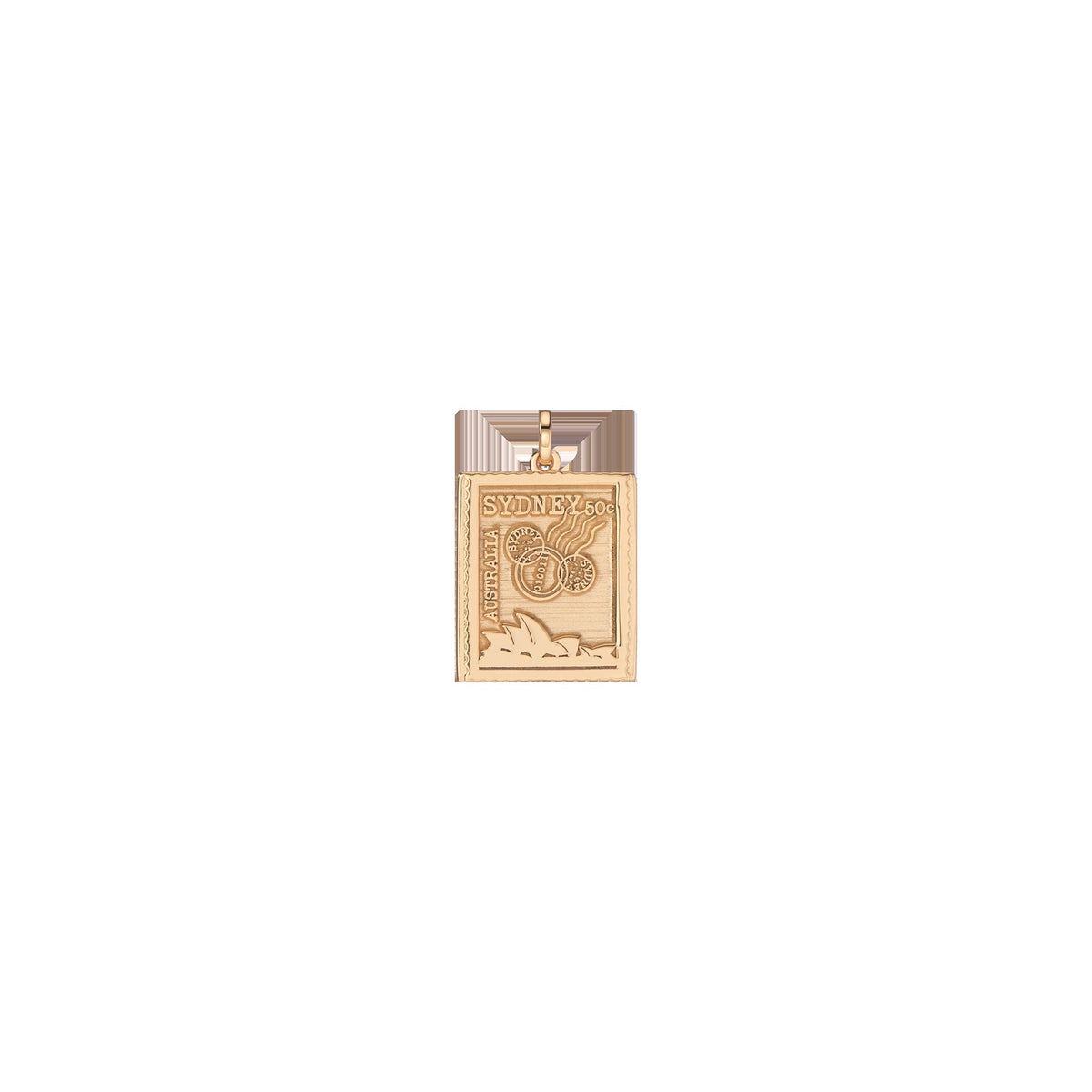 Vintage City Stamp Charm