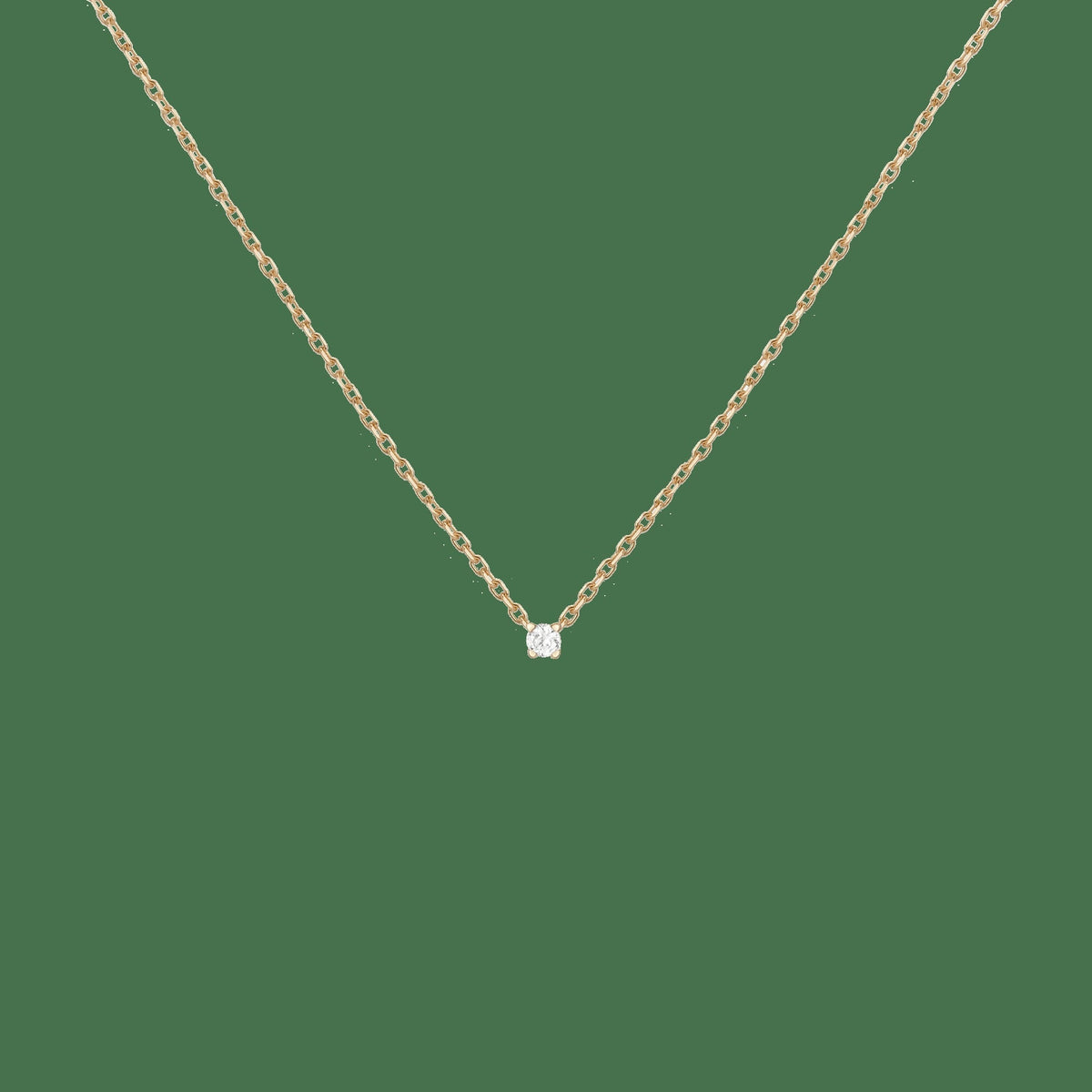 Lab Grown Diamond Solitaire Necklace