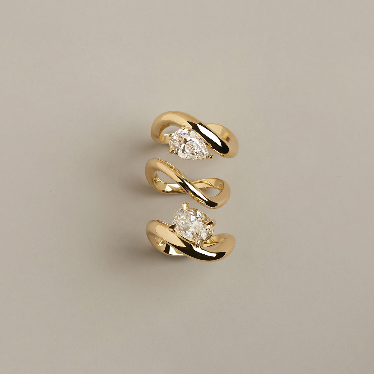 Gold Floating Ring