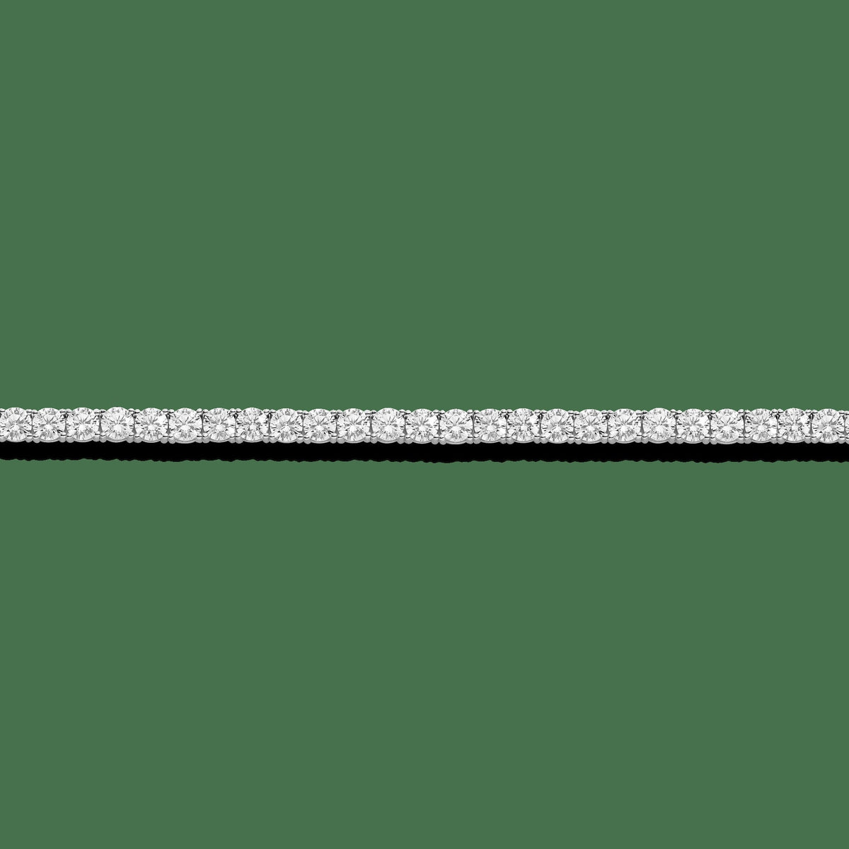 Lab Grown White Sapphire Tennis Necklace