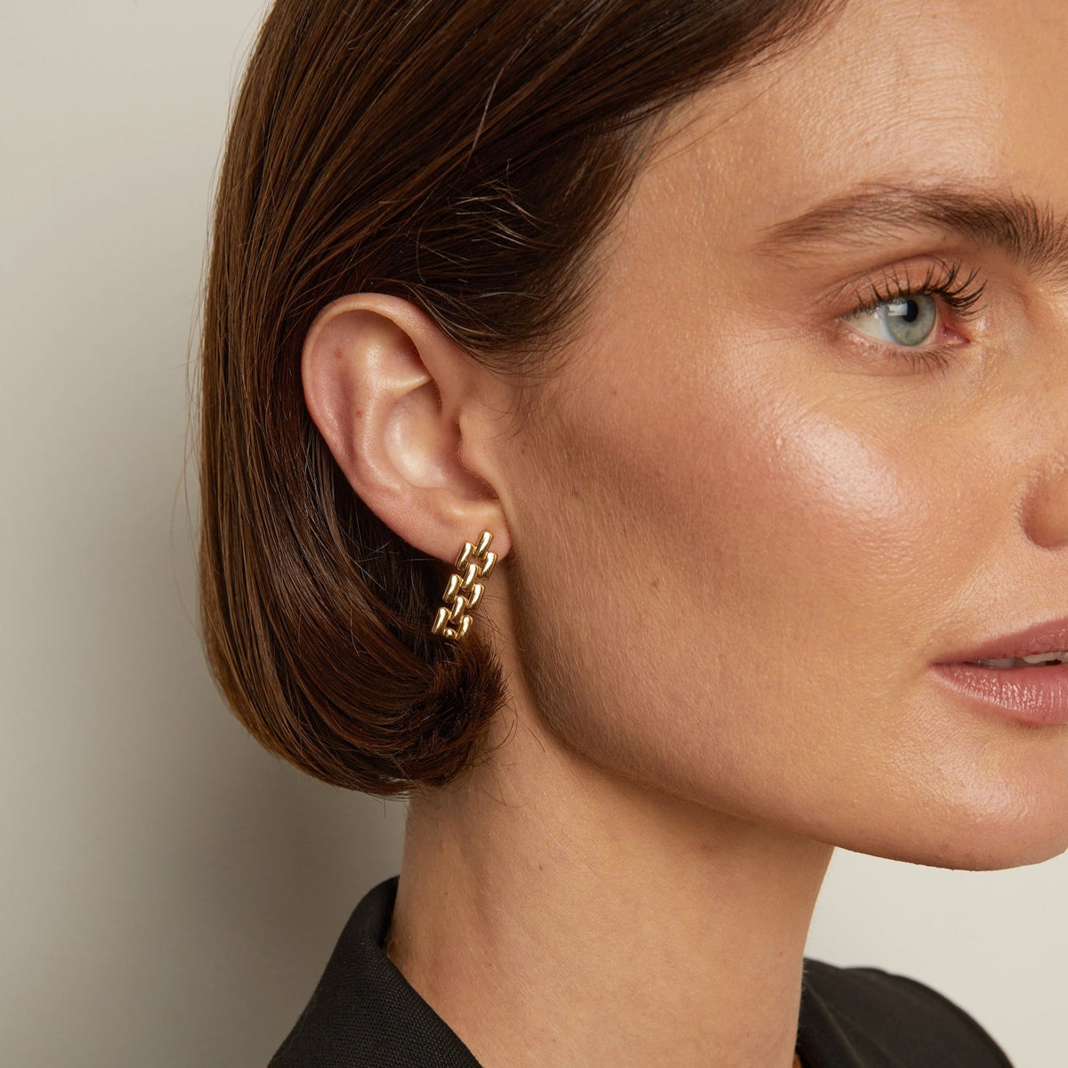 Panther Chain Link Earrings