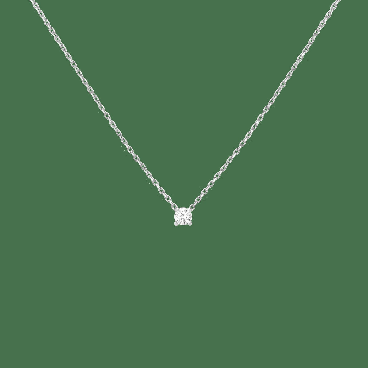 Lab Grown Diamond Solitaire Necklace