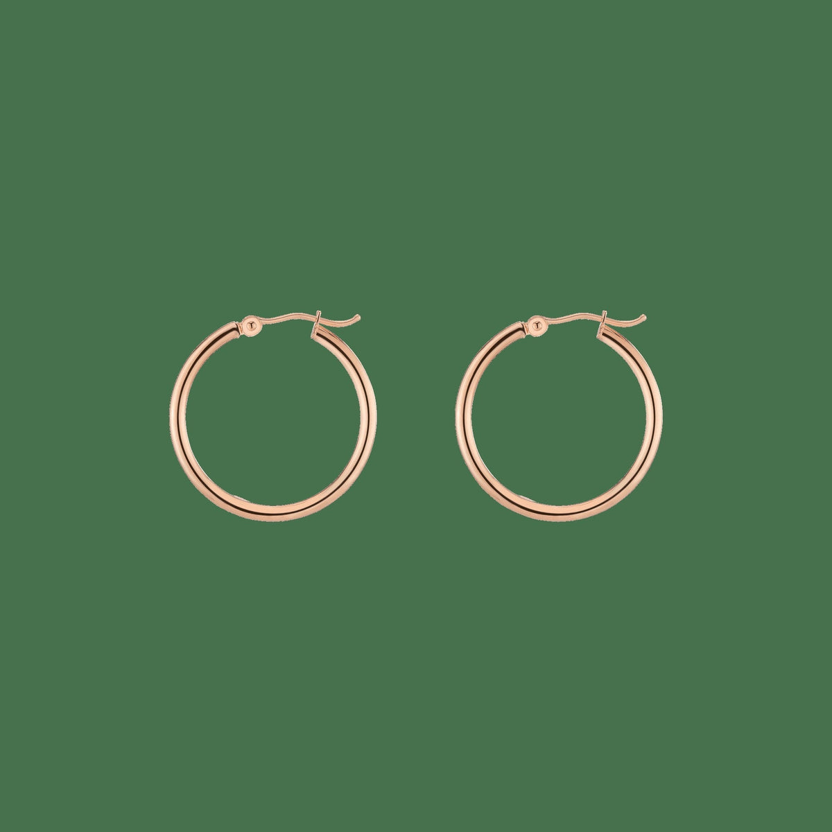 Gold Hoop Earrings - 2mm