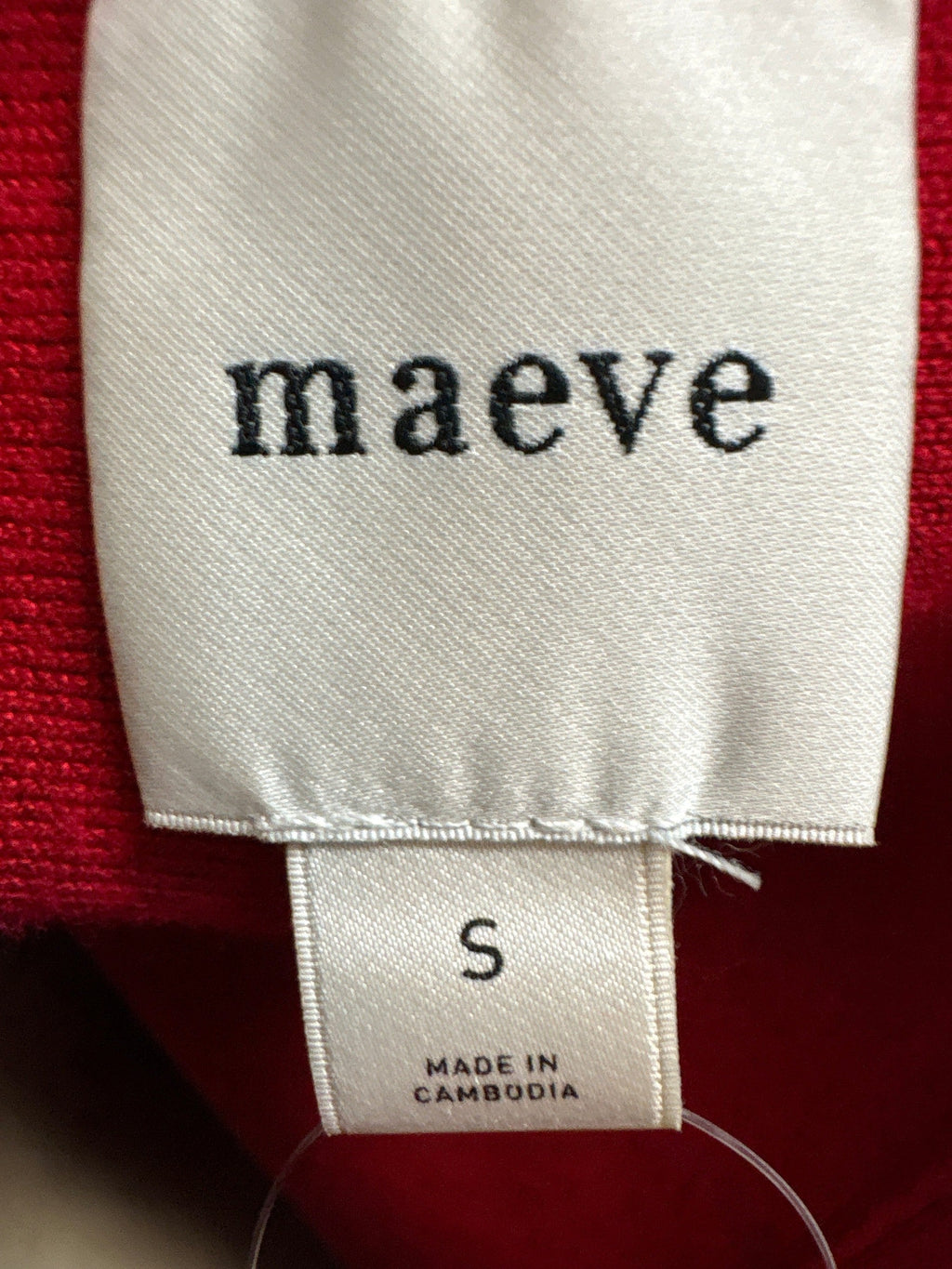 Maeve Red Anthropologie Sweater, S