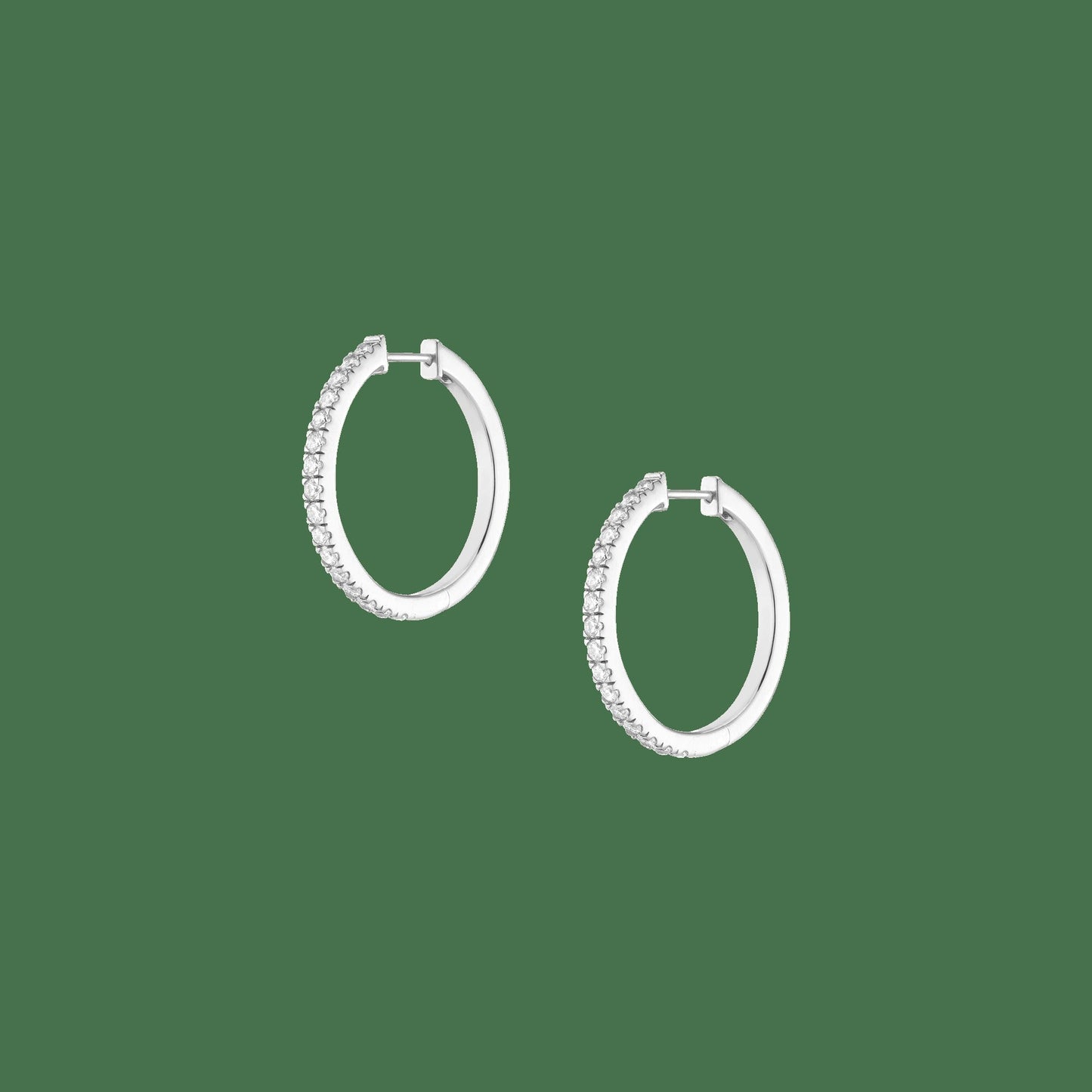 Lab Grown Diamond Hoop Earrings