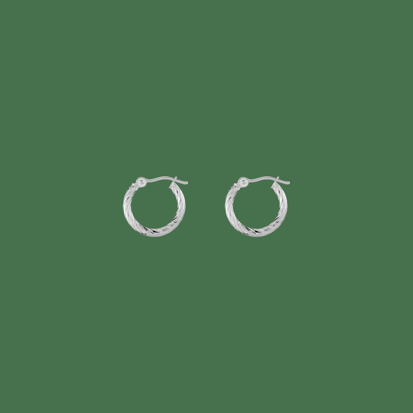 Thin Twisted Hoop Earrings