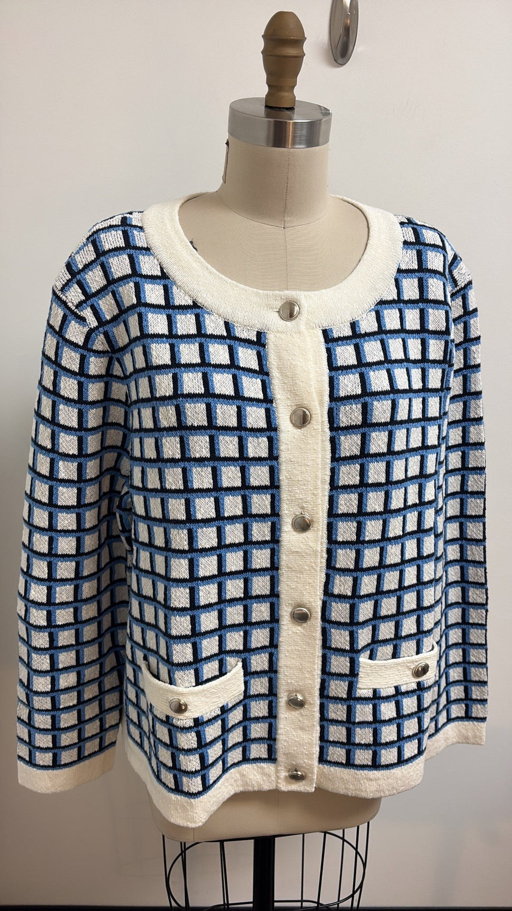 New Talbots Blue Sweater, 2X