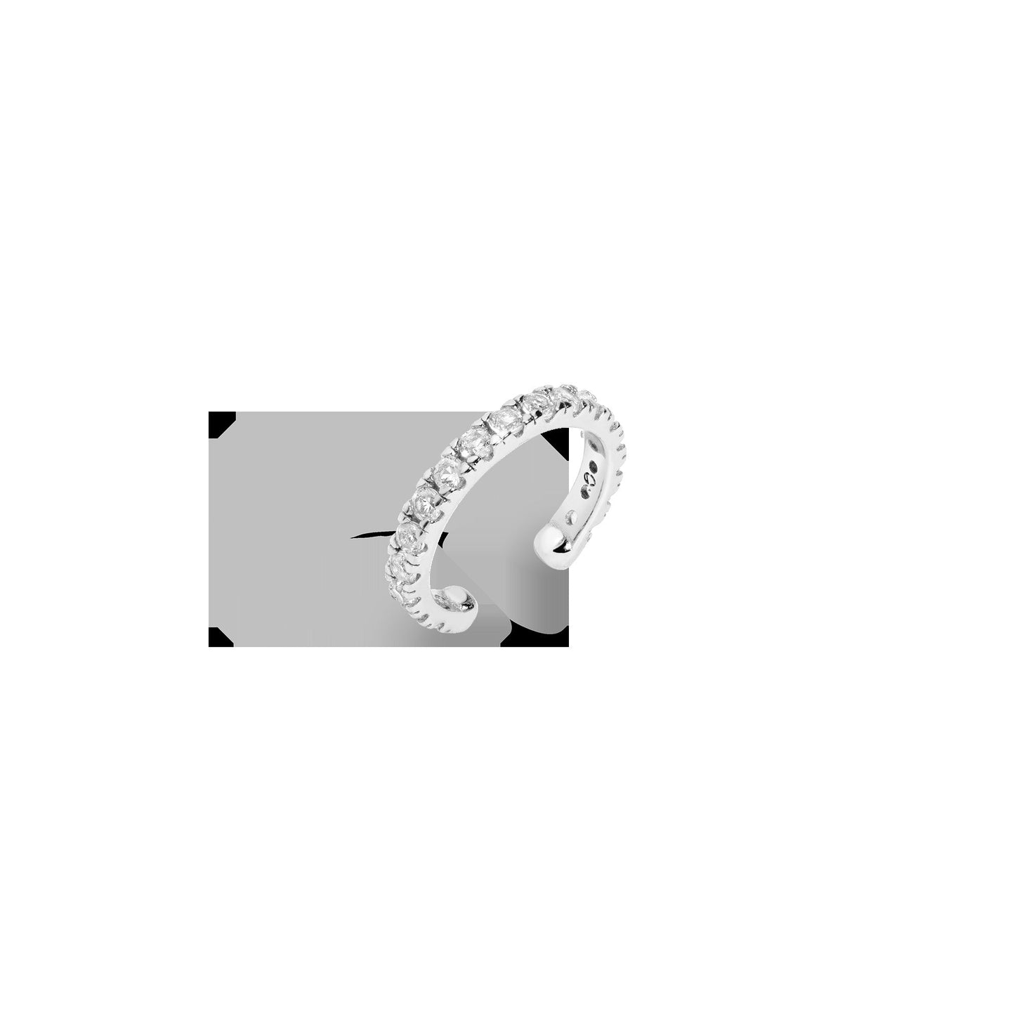 Lab Grown White Sapphire Ear Cuff
