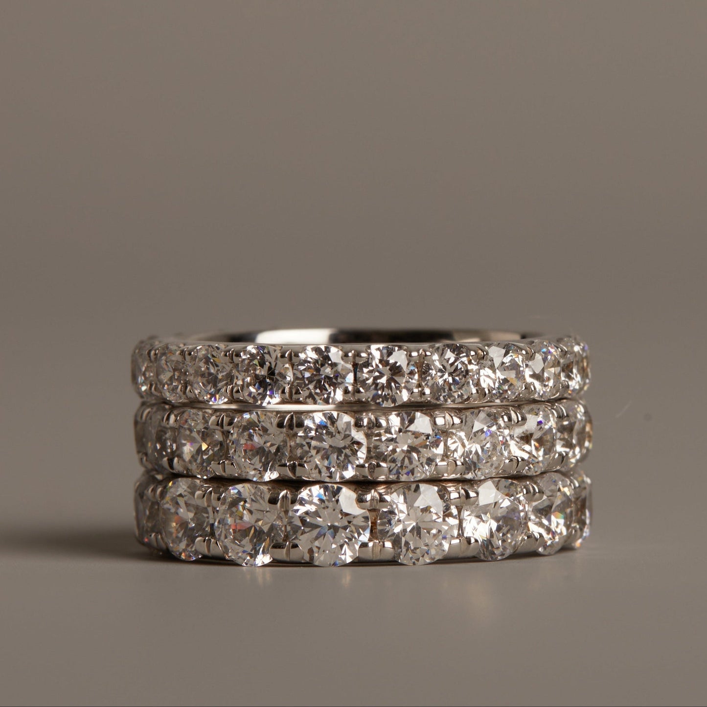 4ct Round Lab Grown Diamond Eternity Ring