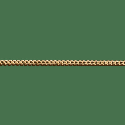 Large Gold Curb Chain Bracelet