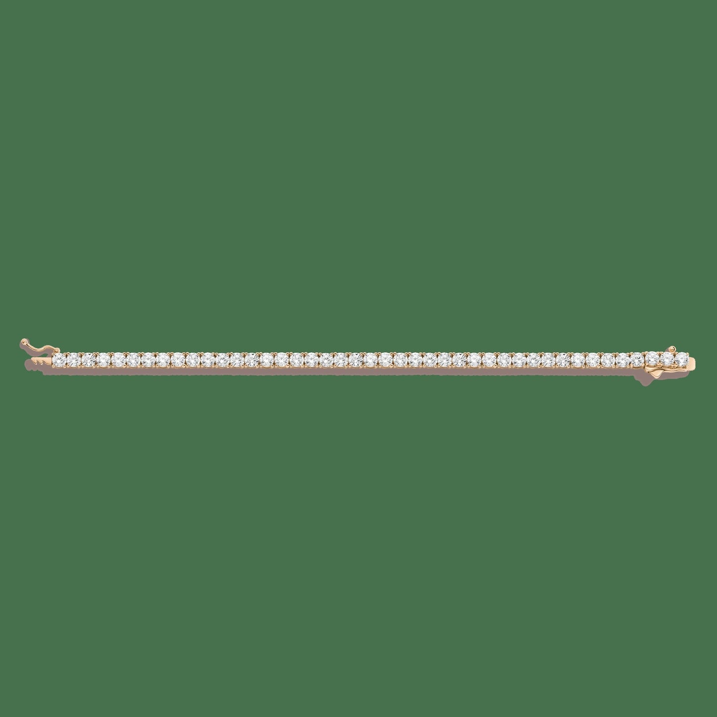 Lab Grown White Sapphire Tennis Bracelet - 10ct