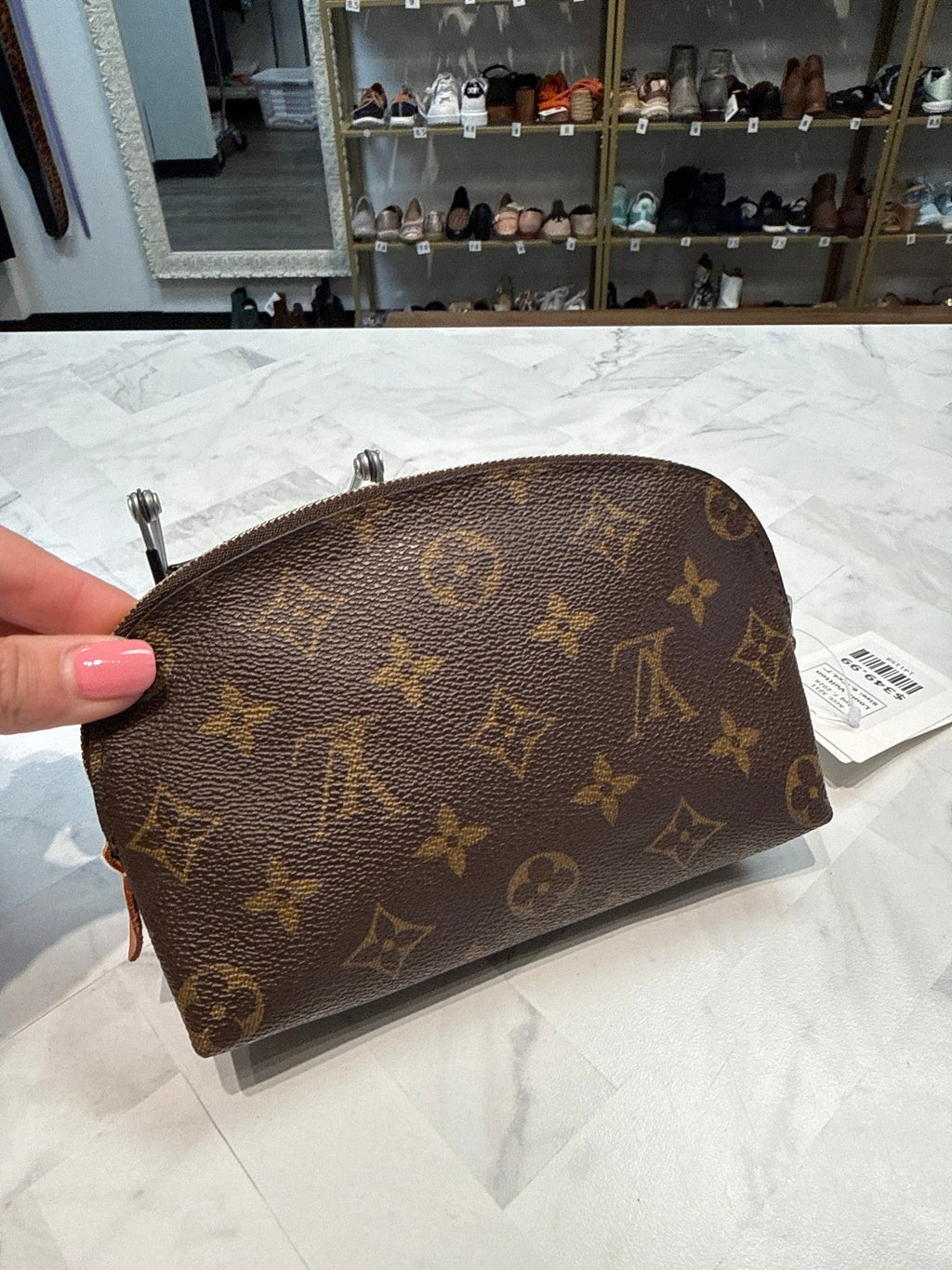 Louis Vuitton Monogram Cosmetic Pouch, 6.7"x4.7"
