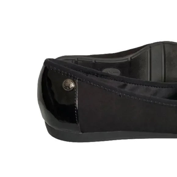 ANNE KLEIN SPORT PATENT AND FABRIC FLATS WITH RUBBER SOLE SHOES SIZE 6.5