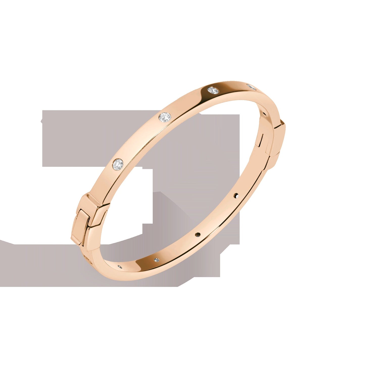 Lab Grown Diamond Station Cuff Bracelet