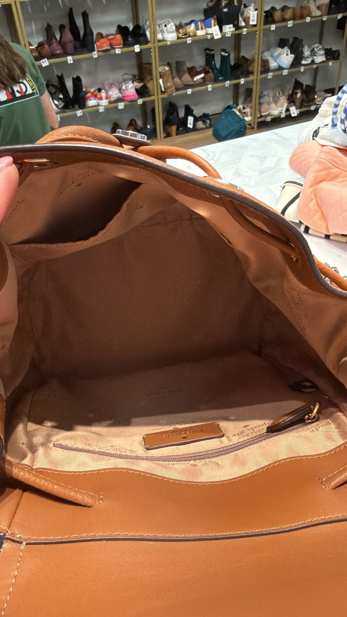 Kate Spade Brown Backpack, 10"x9"