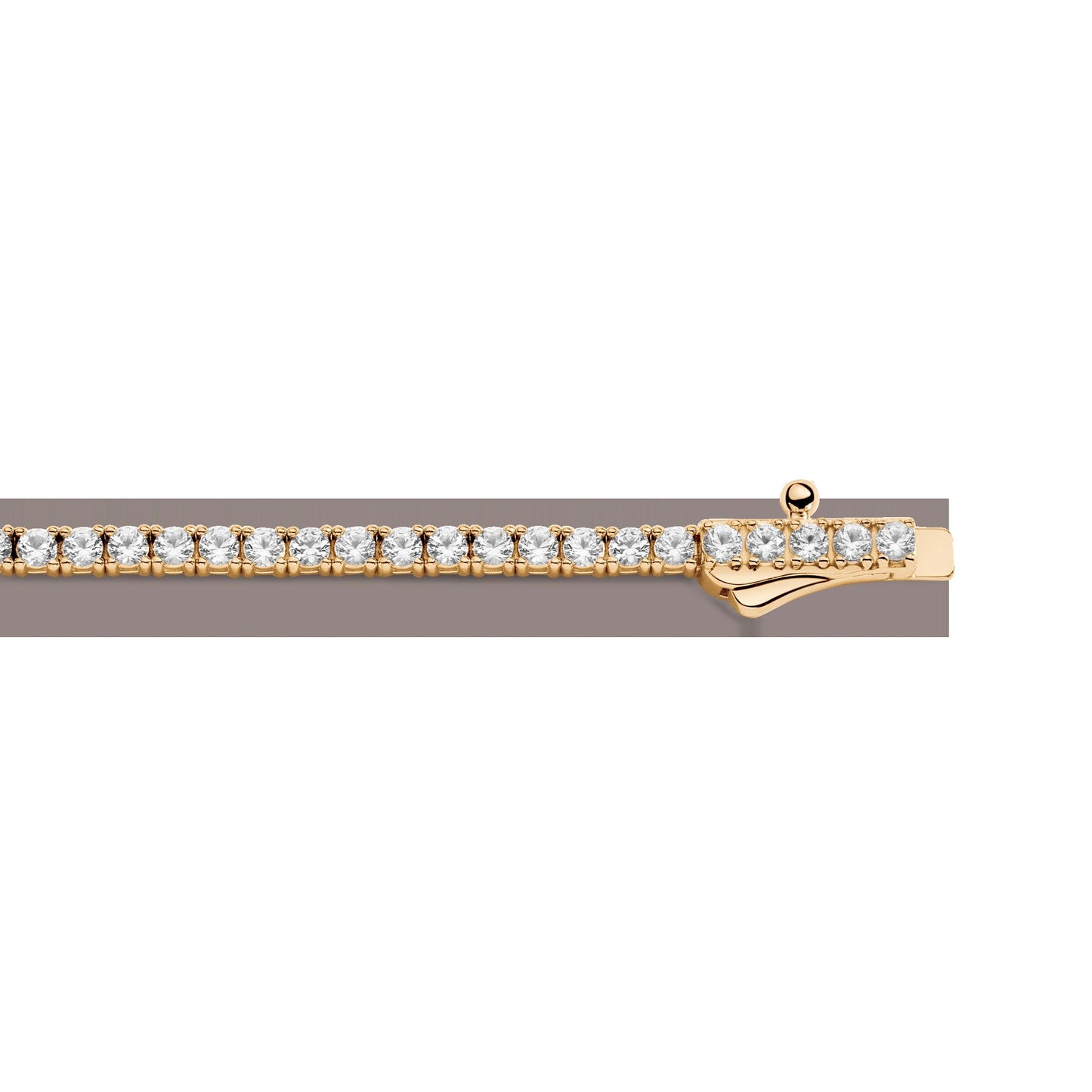Personalized Lab Grown White Sapphire Tennis Bracelet