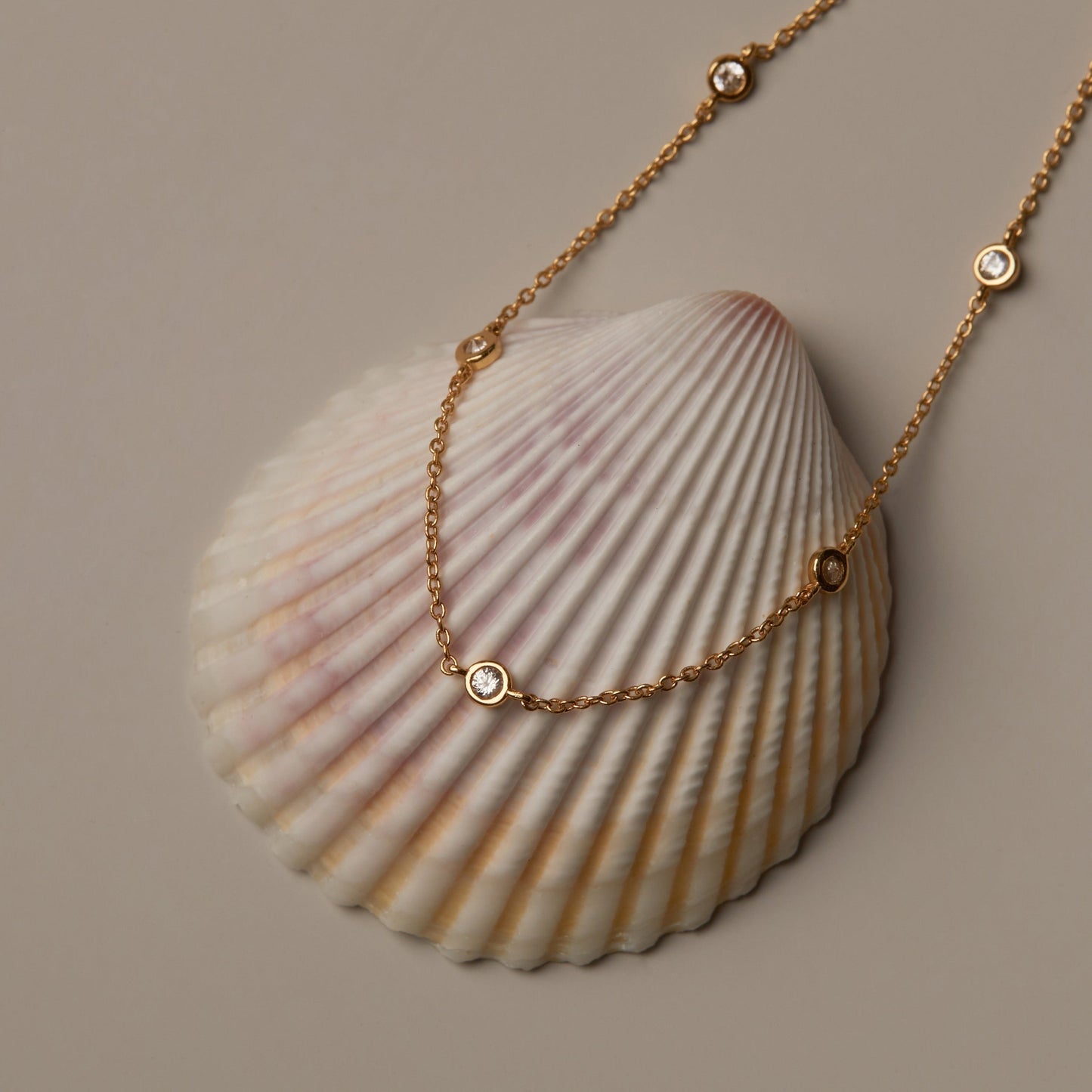 Lab Grown Diamond Station Necklace