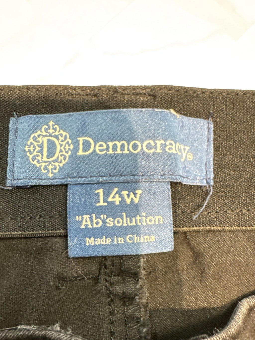 Democracy Black 31" Inseam Jeans, 14W
