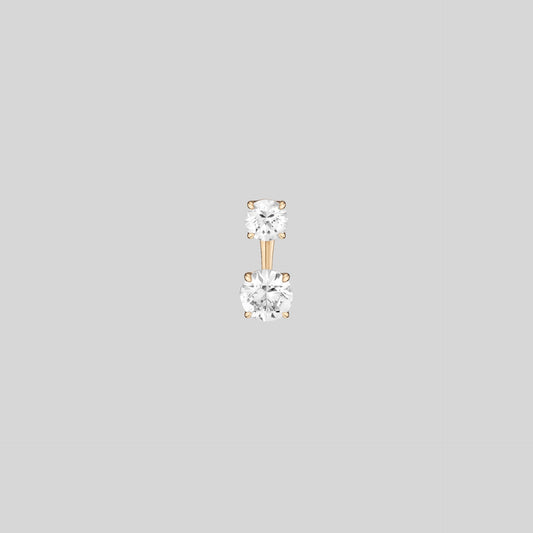Lab Grown White Sapphire Ear Jacket