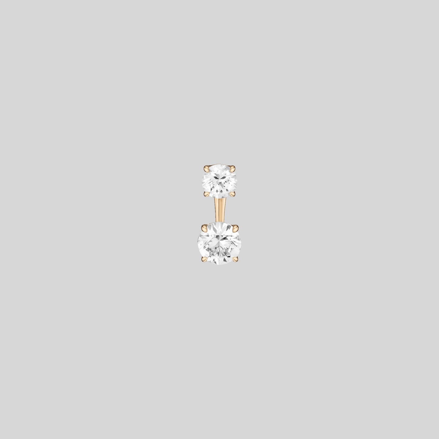 Lab Grown White Sapphire Ear Jacket