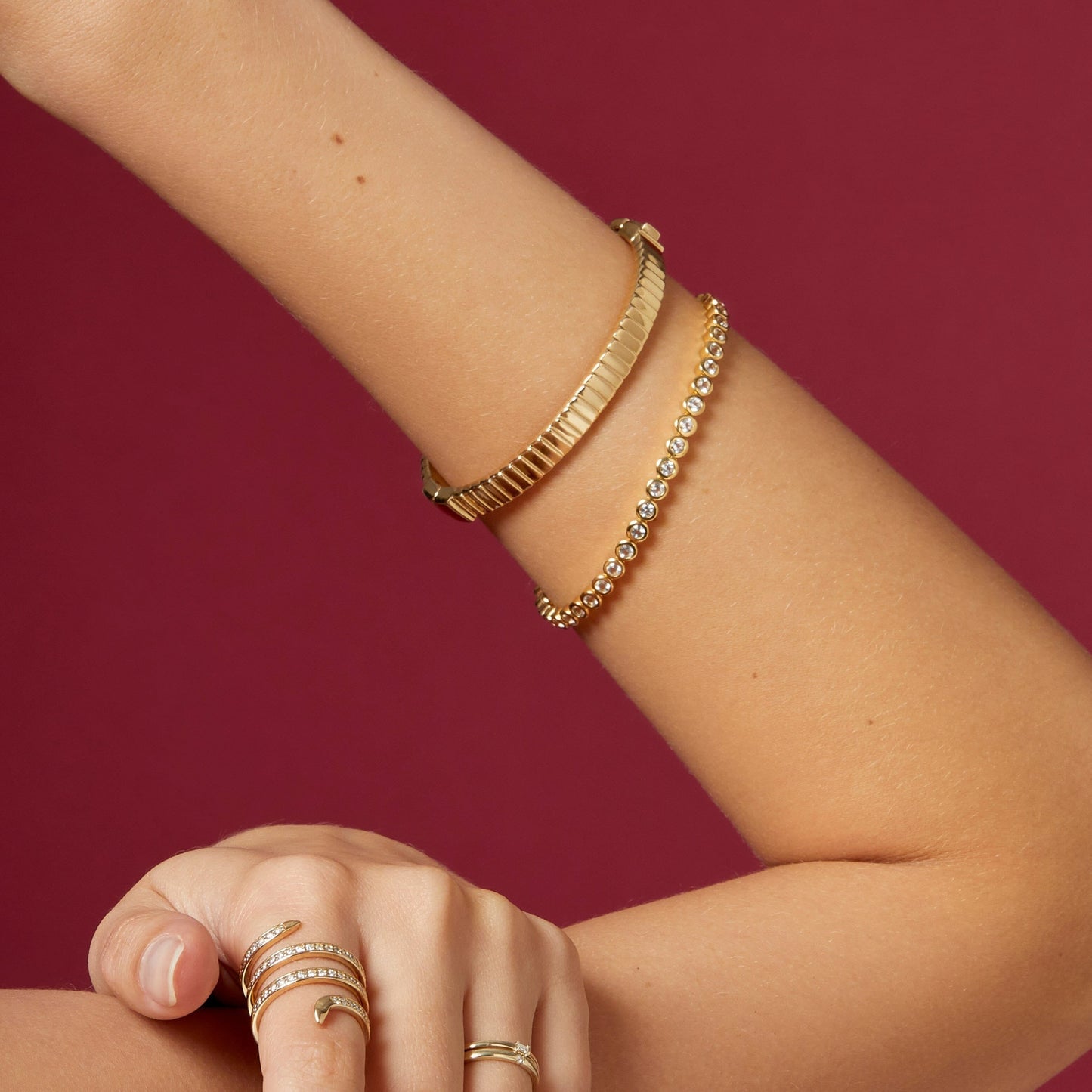Diamond Bezel Tennis Bracelet