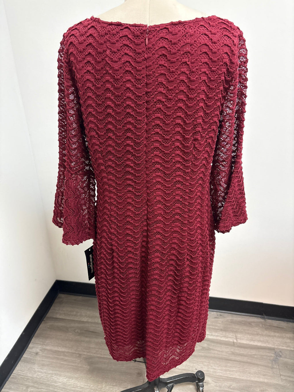 New Sharagano Burgundy Dress, 14