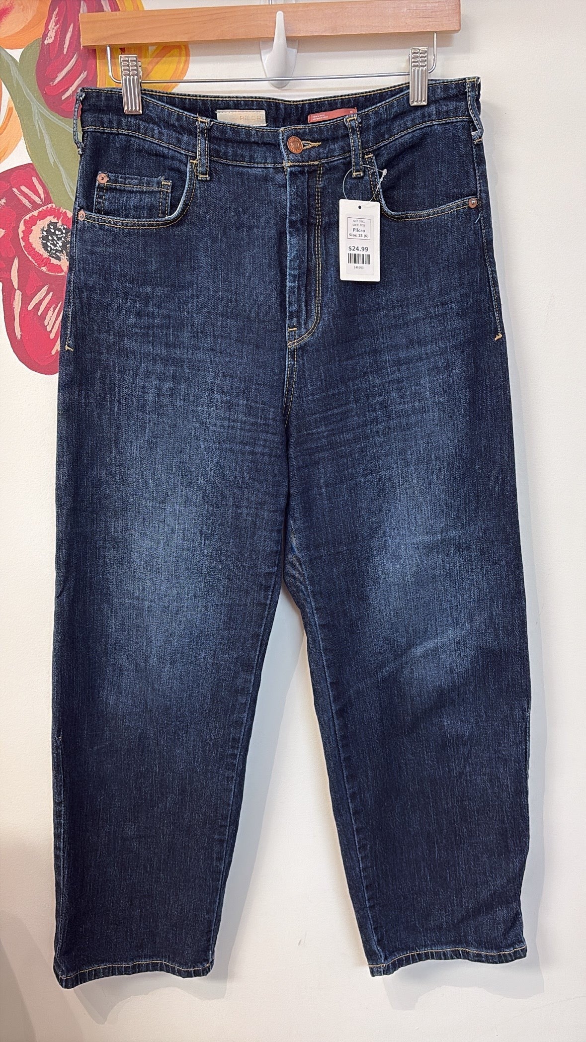 Pilcro Anthropologie 26" Inseam Jeans, 28 (6)