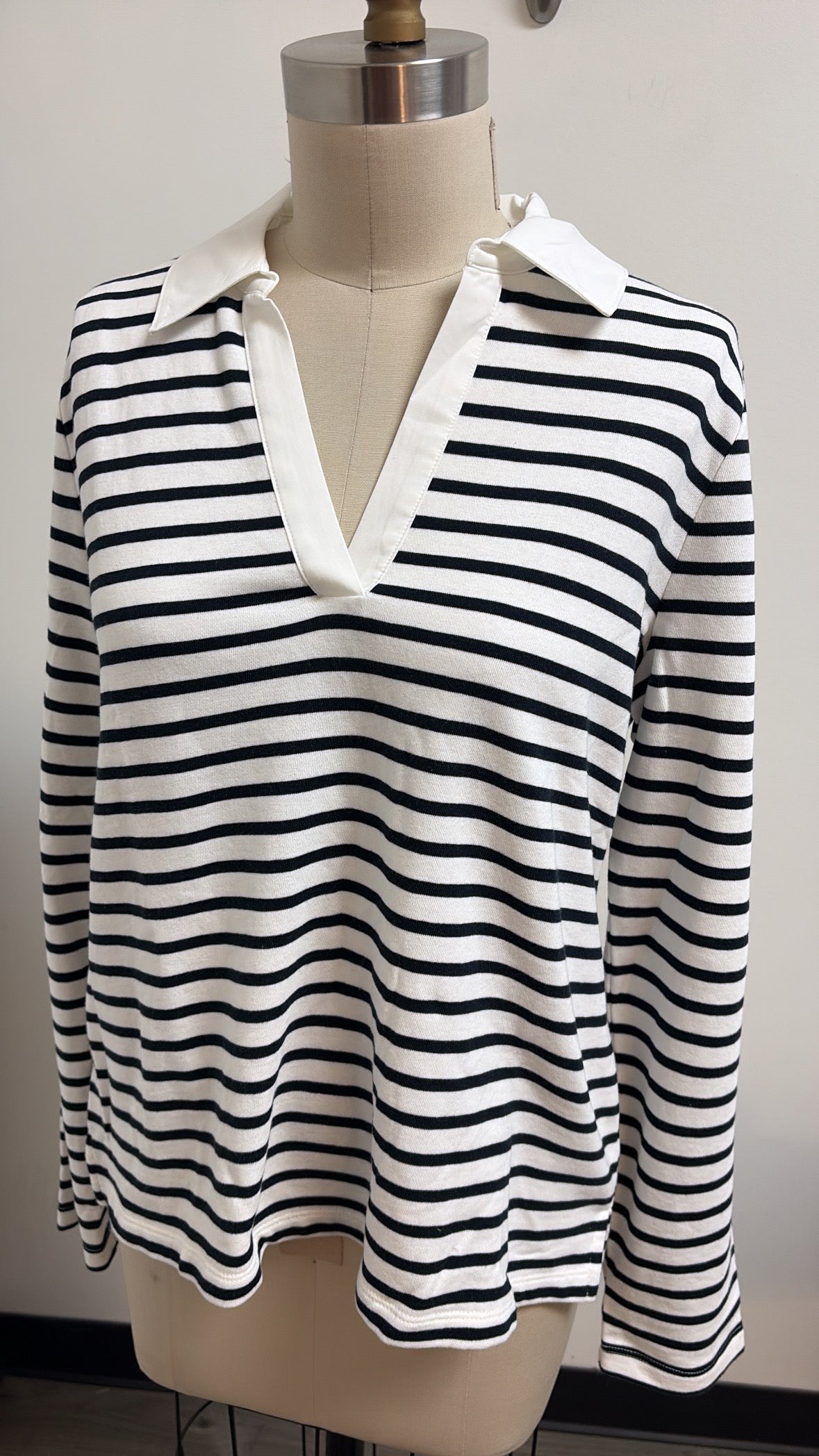 New Talbots Stripe Top, M