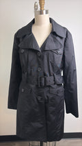New York & Co Black Trench Coat Jacket, XL