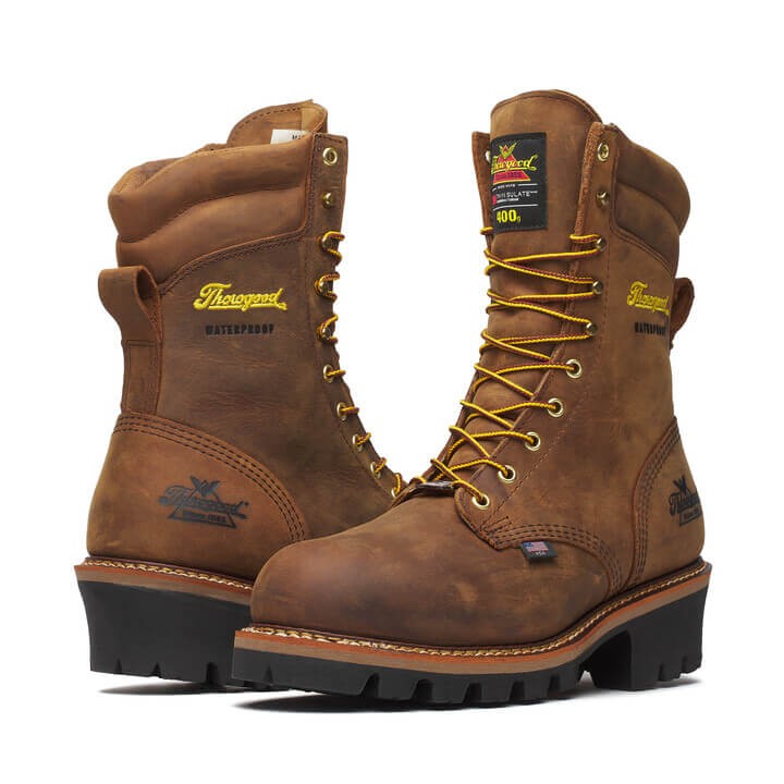 Logger Series – 9′′ Brown Trail Crazy Horse – Insulated – Waterproof