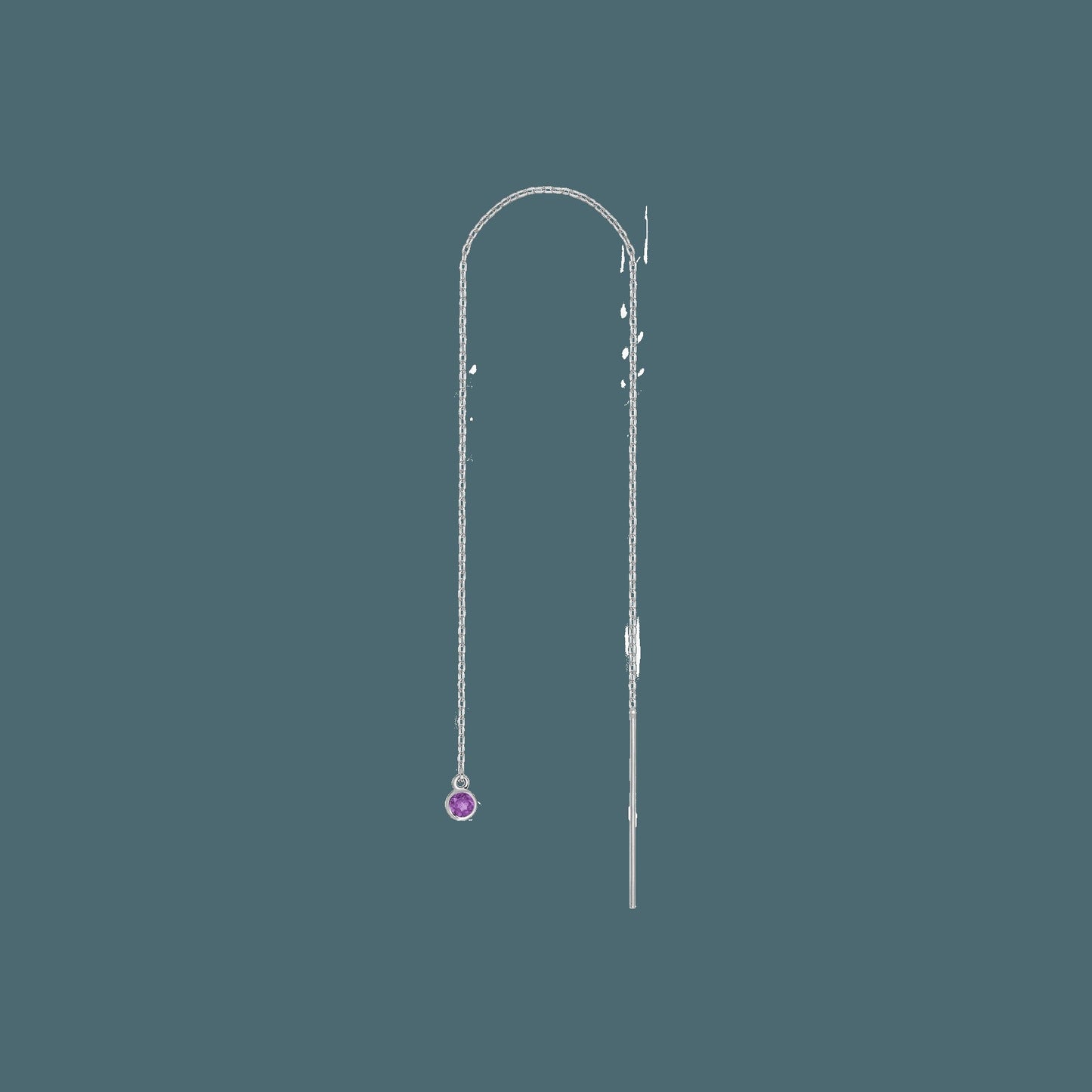 Birthstone Ear Chain Threader (Pair)