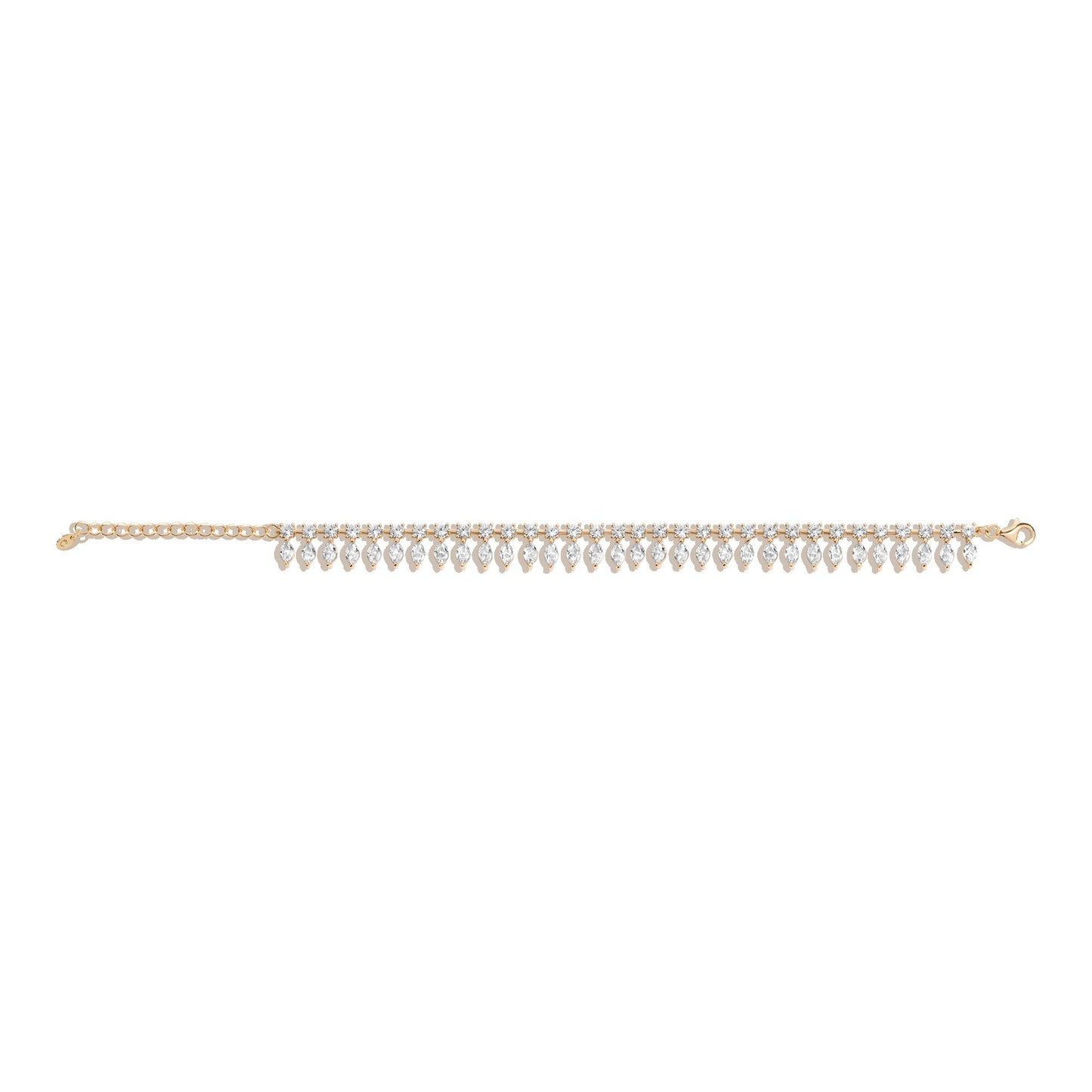 Aurate x Frye: Marquise Fringe Bracelet